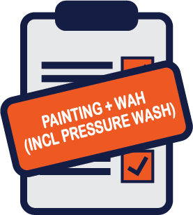 Painting + WAH (incl pressure wash)